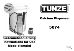 Gebrauchsanleitung für Tunze Calcium Dispenser 5074.000