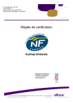 CERTI F 0234 Mod&egrave;le R&eacute;f&eacute;rentiel NF Service