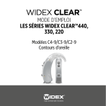 MODE D`EMPLOI LES SÉRIES WIDEX CLEAR™440, 330, 220