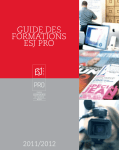 Guide des formations esJ Pro