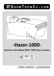 Hazer-1000- Machine à brouillard DMX– DMX Haze