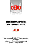 instructions montage alu