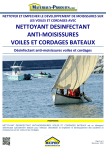 nettoyant desinfectant anti-moisissures voiles et cordages bateaux