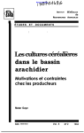 Les cultures c&eacute;r&eacute;ali&egrave;res dans le bassin arachidier