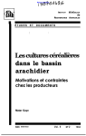 Les cultures céréalières dans le bassin arachidier