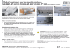 Mode d`emploi court pour les sécurités médianes ZK