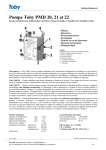 Pompe Toby PMD 20, 21 et 22