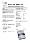 MORTIER JOINT SOL