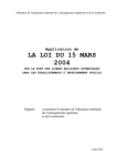 LA LOI DU 15 MARS 2004 - La Documentation française