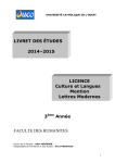 L3 Lettres Modernes - Bibliothèques