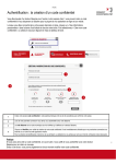 Authentification : la création d`un code confidentiel