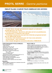 PROTIL SERRE - Gamme peintures