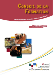 CONSEIL DE LA FORMATION