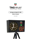 Horloge de d&eacute;part HL 940 Mode d`emploi