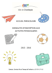 Consultez les modalit&eacute;s d`inscriptions aux activit&eacute;s