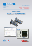 Capteurs ZEROTRONIC