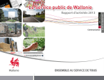 Le Service public de Wallonie