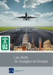 La brochure "Les droits du voyageur en Europe"