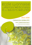 FORMATION HERBALISTE - Ecole lyonnaise de plantes médicinales