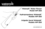 Waterpik® Water Flosser Model WP-360 Hydropropulseur Waterpik