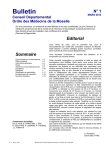 BULLETIN N° 1 2012 - Conseil départemental de l`ordre des