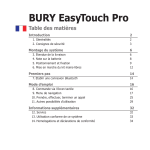 BURY EasyTouch Pro Manual FR