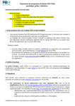 Pr&eacute;paration du programme d`&eacute;tudes 2015