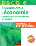 DSCG 6 Épreuve orale d`économie