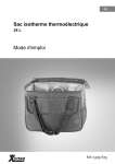 Sac isotherme thermo&eacute;lectrique Mode d`emploi