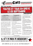 TOUTES ET TOUS EN GR&Egrave;VE LE 23 SEPTEMBRE