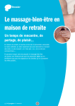 Le massage-bien-être en maison de retraite