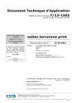 Document Technique d`Application weber.terranova print