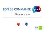 BON DE COMMANDE Phonak nano