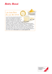 Les bienfaits du jus de citron