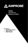 CR50A Capacitance, Resistance Meter Product Manual