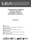 tronçonneuse thermique petrol chain saw motosega a miscela