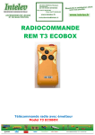 RADIOCOMMANDE REM T3 ECOBOX