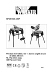 BFOS1800-250P FR Scie réversible 2 en 1 : Scie à onglet & scie de