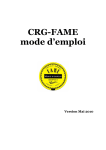 CRG-FAME mode d`emploi