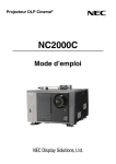 NC2000C - Manuel d`utilisation