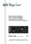 dmx-lichtsteuerpult für 144 dmx-adressen