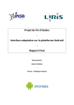Interface adaptative sur la plateforme Android