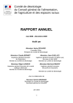 Rapport d`activité 2008-2009