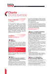 La charte d`utilisation et le bulletin adhésion