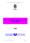 PROTOCOLE DE PREVENTION DE L`ESCARRE 2002