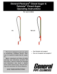 General Flexicore Closet Auger & Teletube Closet Auger Operating