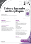 Cr&egrave;me lavante antiseptique
