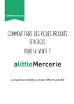 Comment faire des fiches produit efficaces pour la