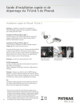 Guide d`installation rapide et de dépannage du TVLink S de Phonak