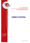 TEMPS PARTIEL - Lettre d`informations - SE-Unsa